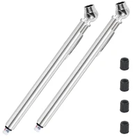 Pencil Tire Pressure Gauge Portable 2 Zinc Alloy Air Pressure Gauge 5-50PSI 0.5-3.5BAR Not Rusting Pen Tire Gauge for Cars Bikes 1