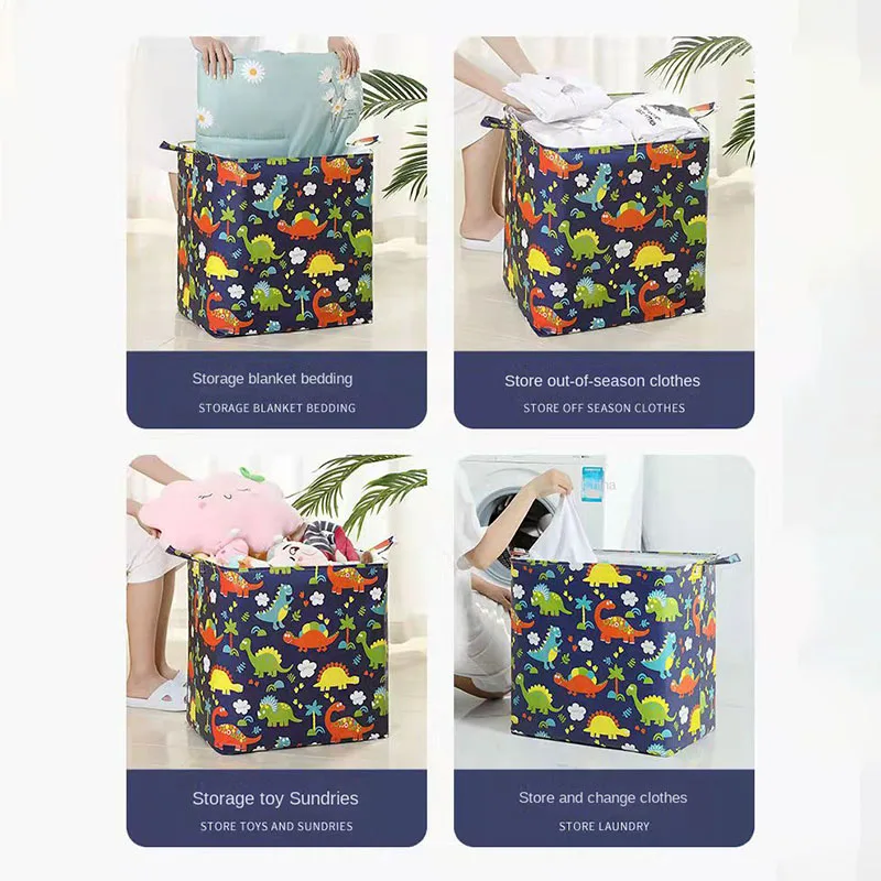 Cube Folding Fabric Storage Basket Closet Organizador Clothes Storage Boxes Home Office Shelf Organizers for Kids Toys Organizer 4