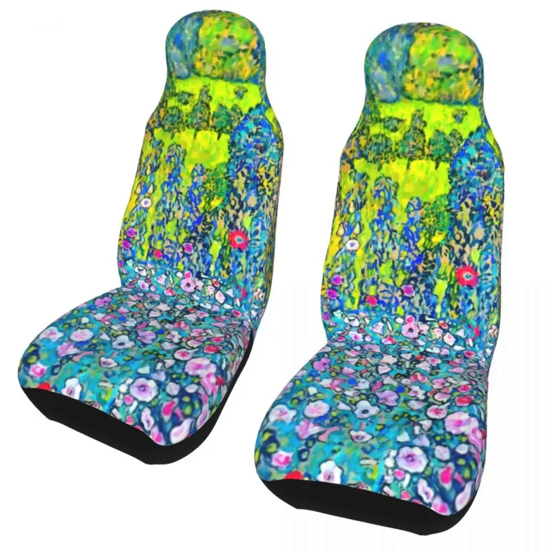 

Horticultural Landscape With Hilltop By Gustav Klimt Car Seat Covers Universal Fit for Any Car Truck RV Seats Protector Covers