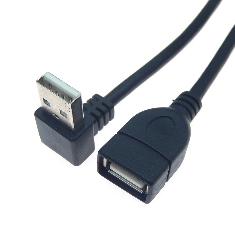 1PCS USB 2.0 A Male to A Female Data Sync Charger Extension Cable Cord Black Data Cables Accessories