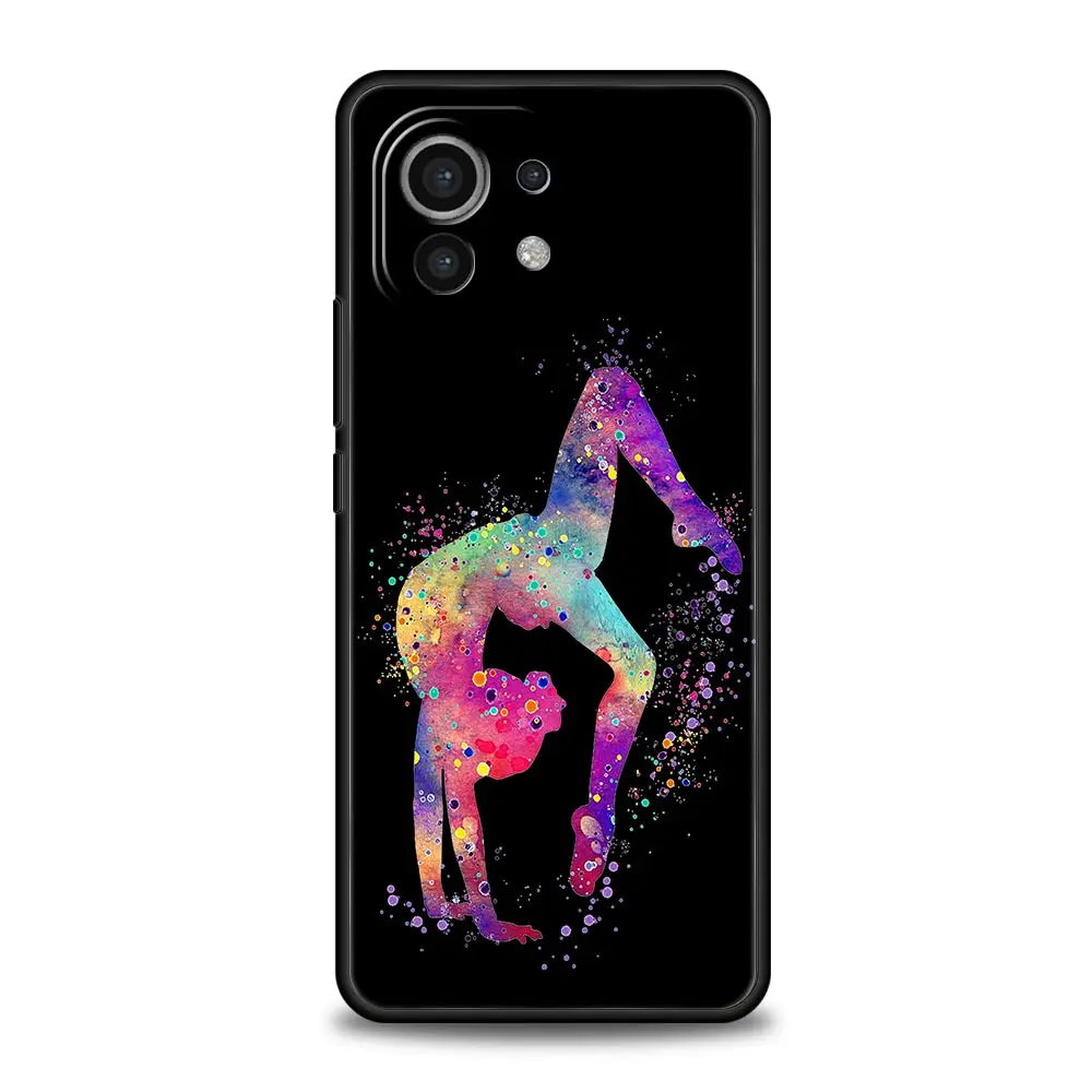 Gymnastics Watercolor Soft TPU Phone Case