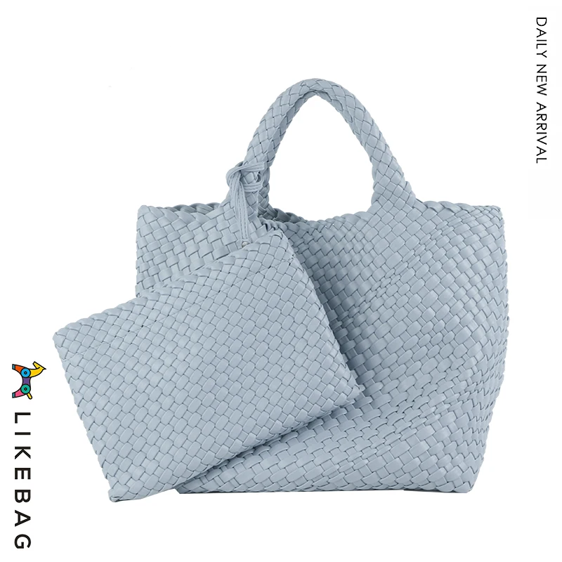 SALE❣️✨西陣帯地使用✨大容量手提げバッグ　新品 Likebag-女性のためのハンドバッグ,大容量の手作りのpu織り