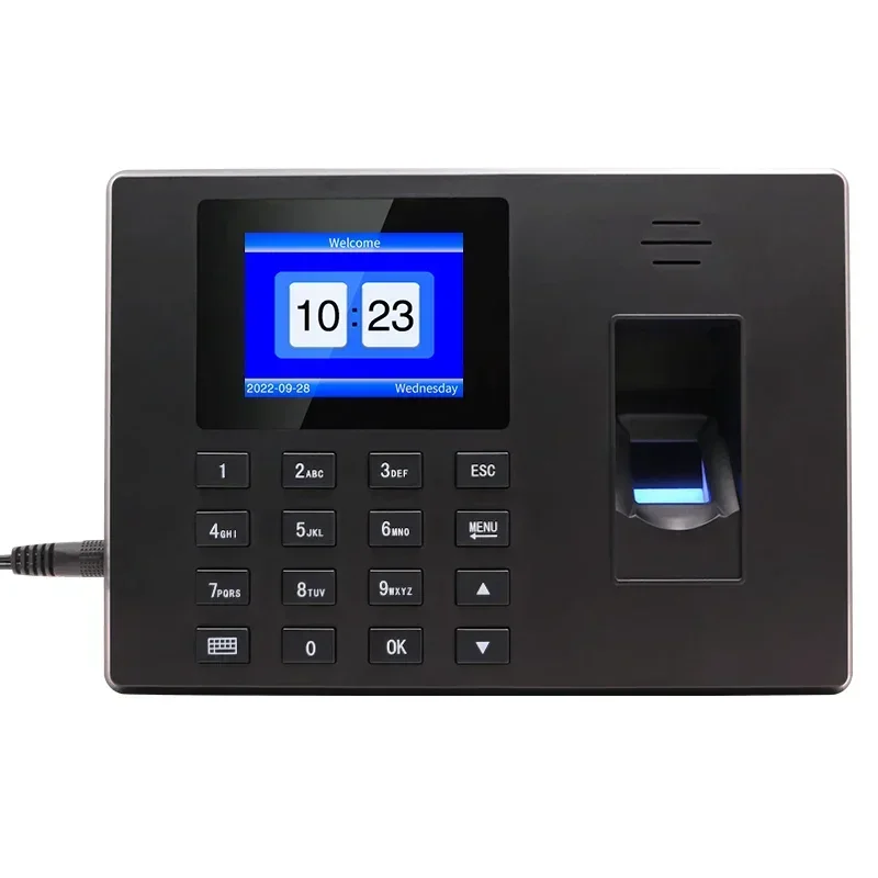 CN biometric fingerprint punch usb time clock office attendance system recorder timing employee machine reader multi-language