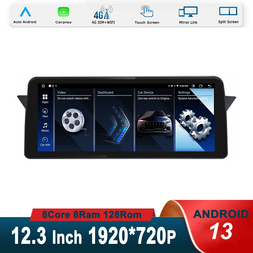 

Android 13 for BMW X1 E84 2009-2015 Touch Screen Car Play Accessories Monitor Stereo Speacker Radio Multimedia Player GPS Navi