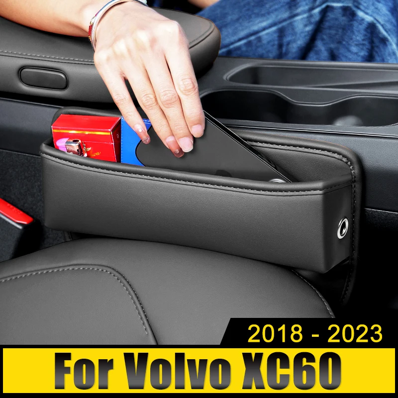 

For Volvo XC60 2018 2019 2020 2021 2022 2023 Car Seat Crevice Slot Storage Phone Holder Box Multi-Functional Gap Bag Cover Case