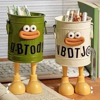 1 Pc cartoon pen holder, simple storage holder, for office storage, desk storage, home study storage (random letter stickers) 2