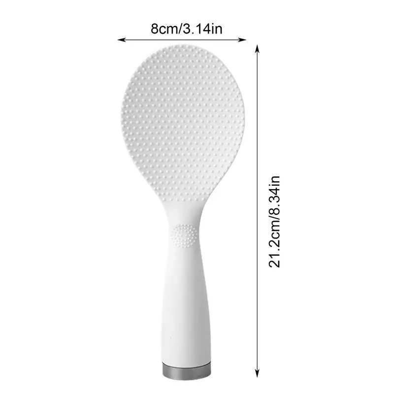 Non-Stick Standing Plastic Rice Shovel Long Handle Spoon Multifunctional Rice Scoop Cooker Spatula Tableware Kitchen Accessories plastic rice spoon cooking scoop