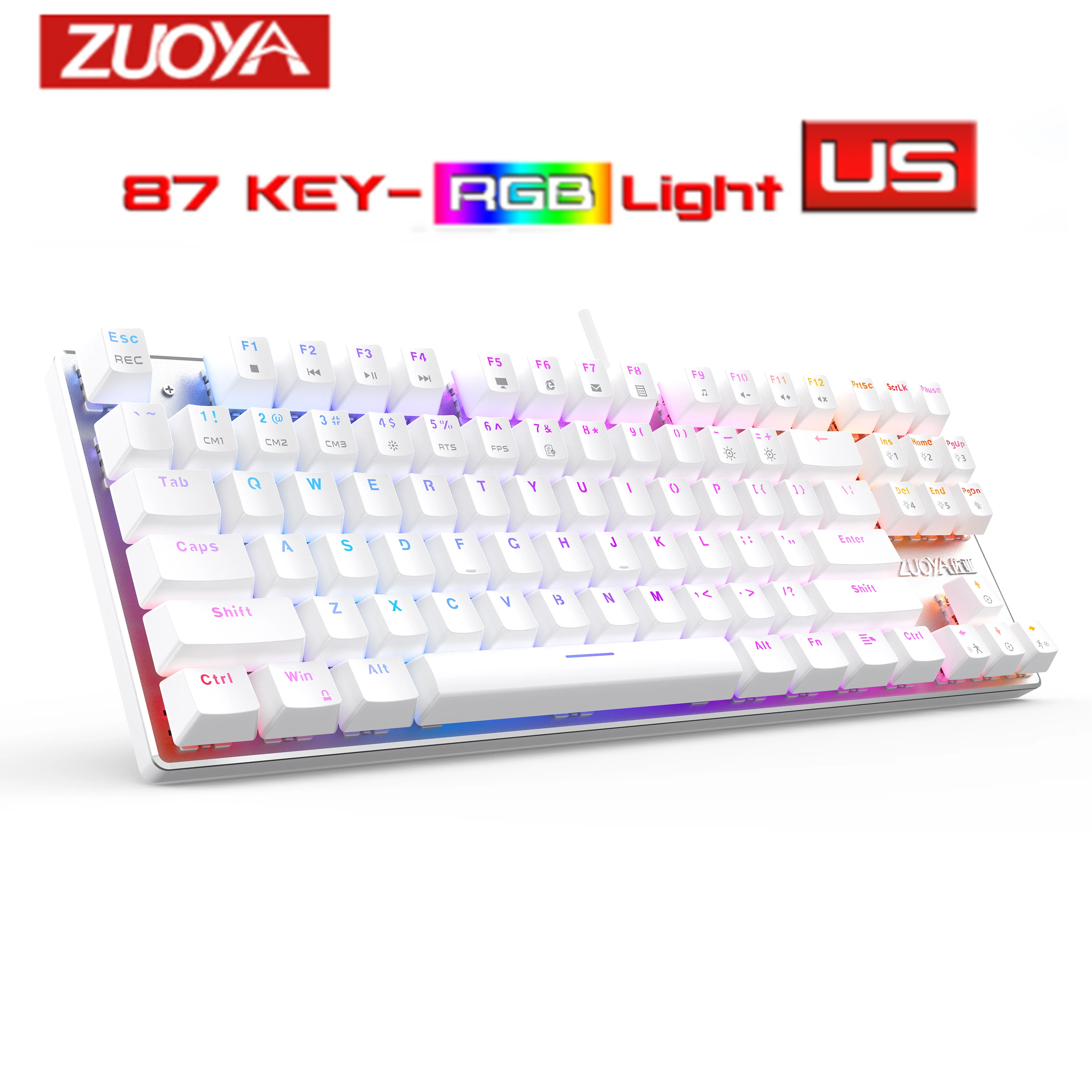 Gaming Mechanical Keyboard Blue Red Switch 87key