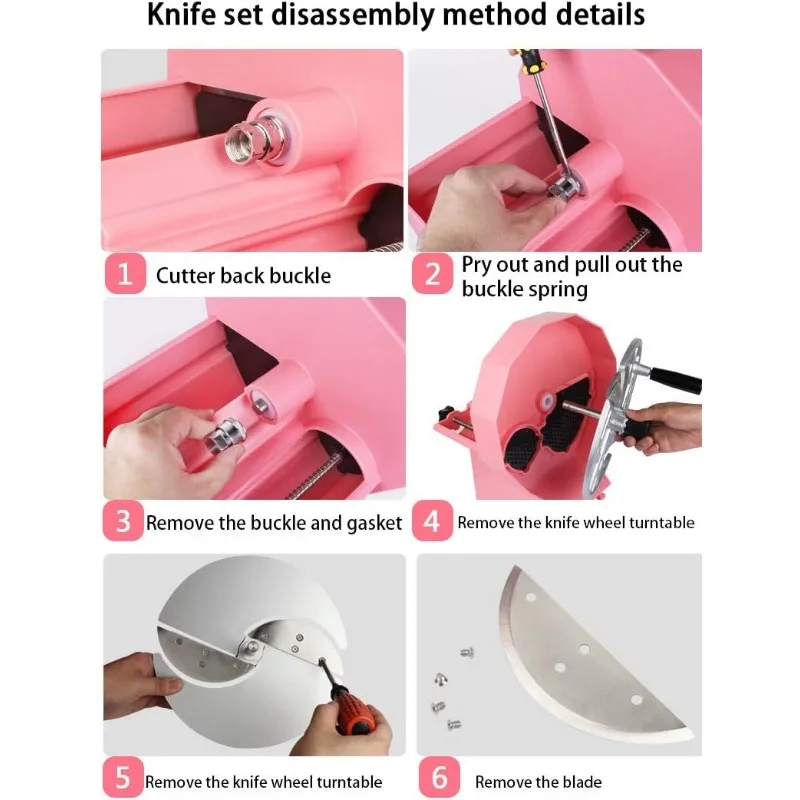 Commercial Vegetable Slicer Potato Onion Slicer 0-0.5''Thickness Adjustable Manual Fruit Cutter Cabbage Shredder