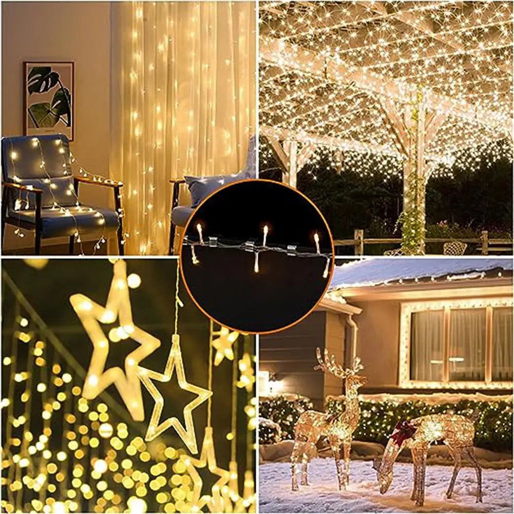 

Heavy-duty Christmas Light Holders Outdoor Garden Fairy Light Clips Durable Metal Fixator Clamps for Easy Installation