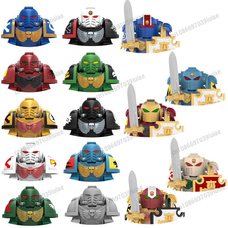 MY801-805 MY601-MY615 Fallout 4 Ultramarines: A Warhammer 40,000 Mini Robot Figure Bricks Assembling Doll Building Blocks MY611