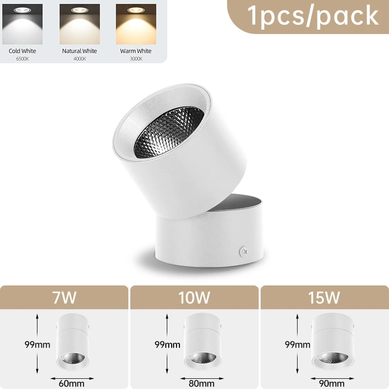3-Color LED Foldable Downlight