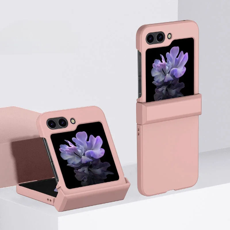 Skin Feel Hard Shell Shockproof Phone Case with Hinge Protection