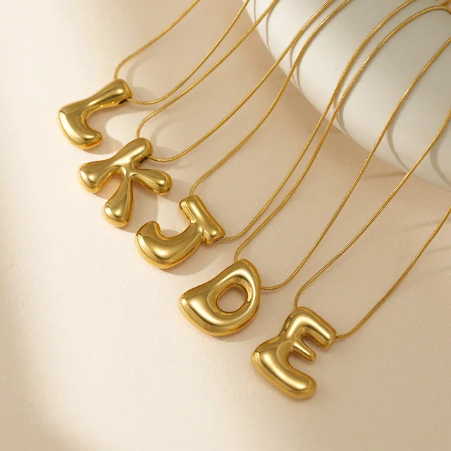 Aurelia Bubble Letter Necklace 1