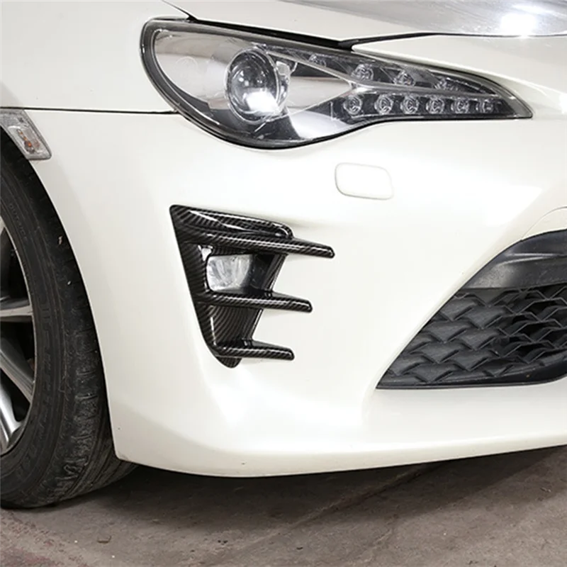 Toyota 86 FT86 GT86 ZN6 2016-2020 용 앞 범퍼 안개등 그릴 커버 안개등 베젤 커버