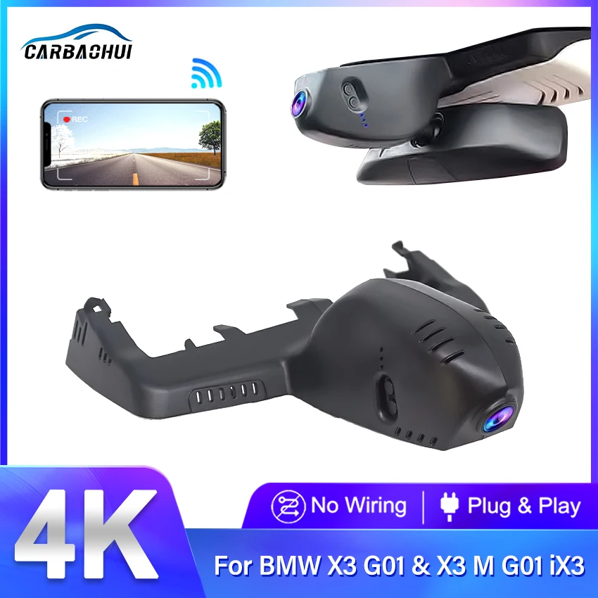 

4K 2160P Wifi Car Dvr Dash Cam Camera Recorder For BMW X3 G01 for BMW X5 G05 for BMW X7 G07 for BMW 3 G20 G21 2018 - 2021 2023