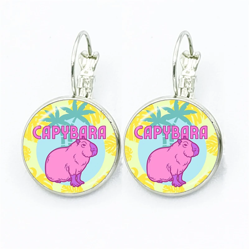 Pendientes Divertidos De Capibara | Aretes Lindos De Animales Para Mujer | Regalo Original Y Creativo