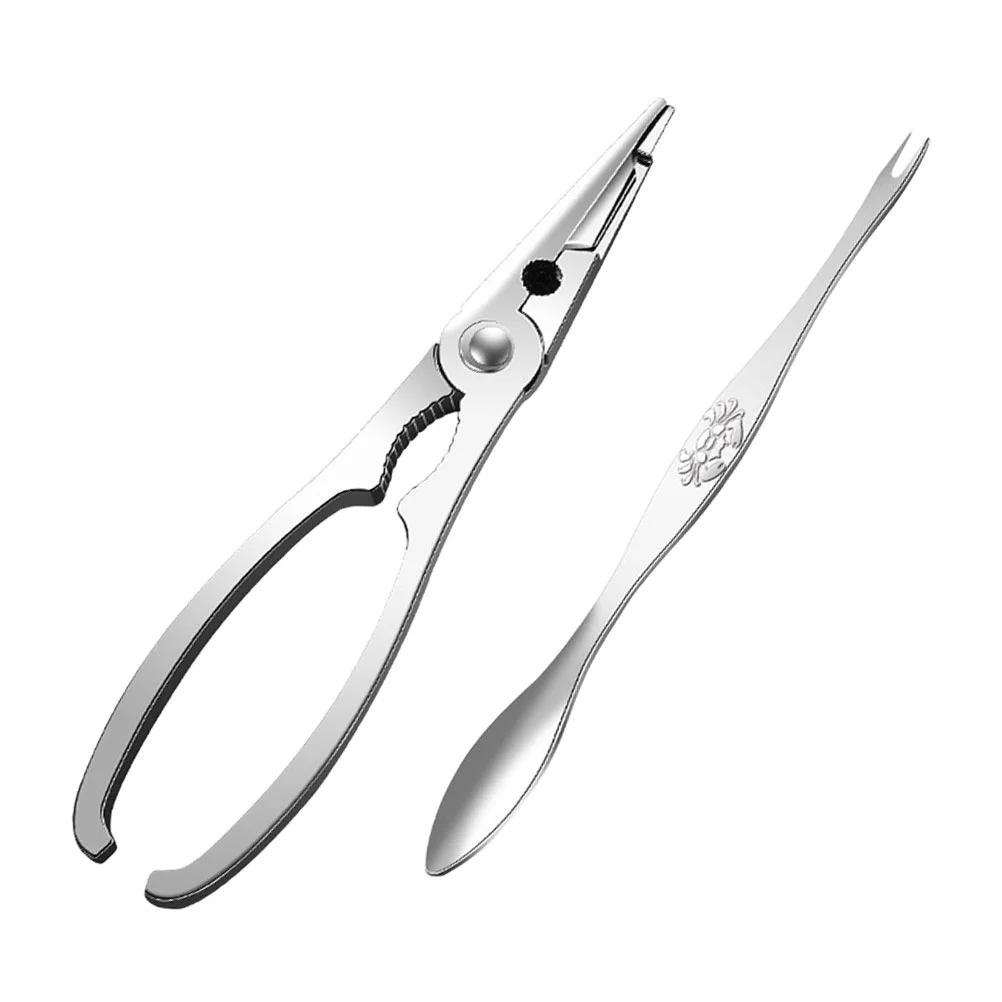 

Seafood Tool Set Crab Shrimp Fruit Pliers Fork Spoon Set Nut Walnut Lobster Crab Cracker Tools Kitchen Accessories