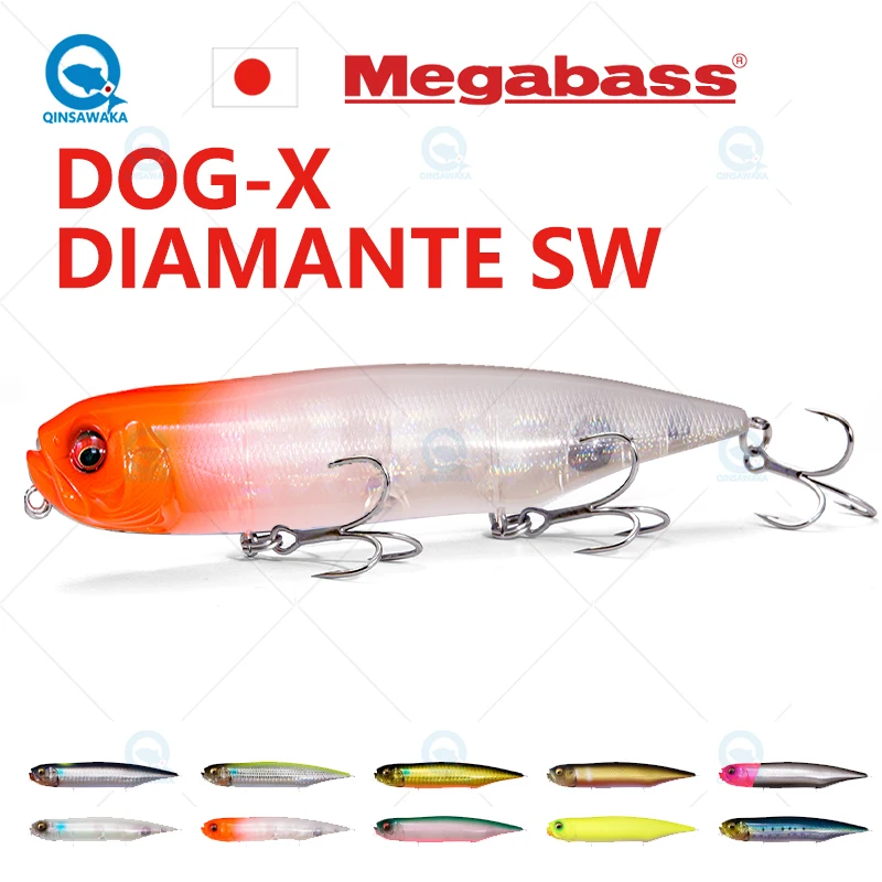 JAPAN Megabass DOG-X DIAMANTE SW 120mm 25g Floating Surface FISHING Lure  Top Water Pencil Bait Hard Bait Sea Freshwater Bass