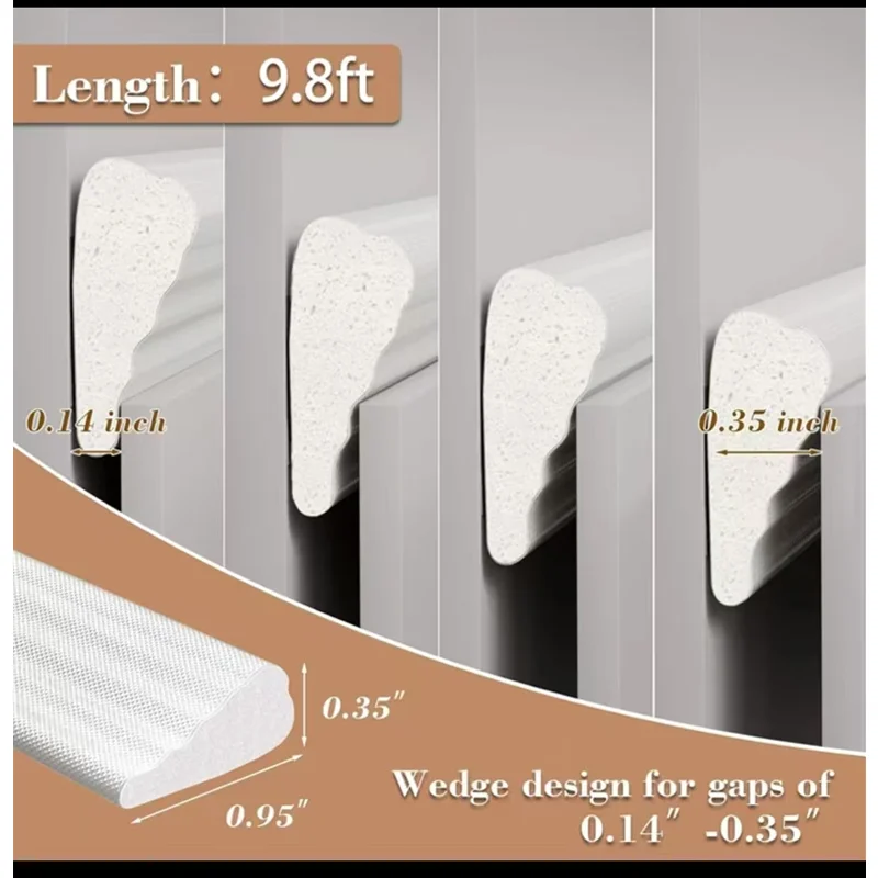 White Weatherproof Cladding Seal Strip