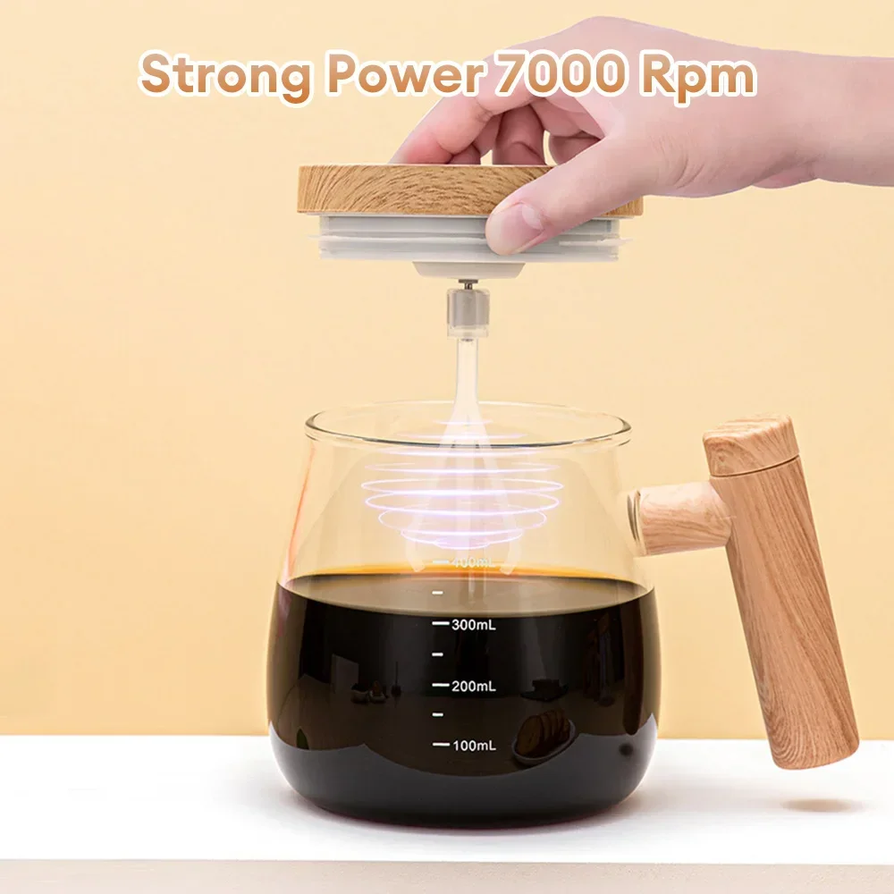400ML Electric Blender Mixer Pot Portable Self Stirring Glass Coffee Cup for Milk Latte Coffee Drinks Mixing, coffee stirring cup,stirring cup,electric stirring cup,glass coffee mug,coffee cup,glass cup