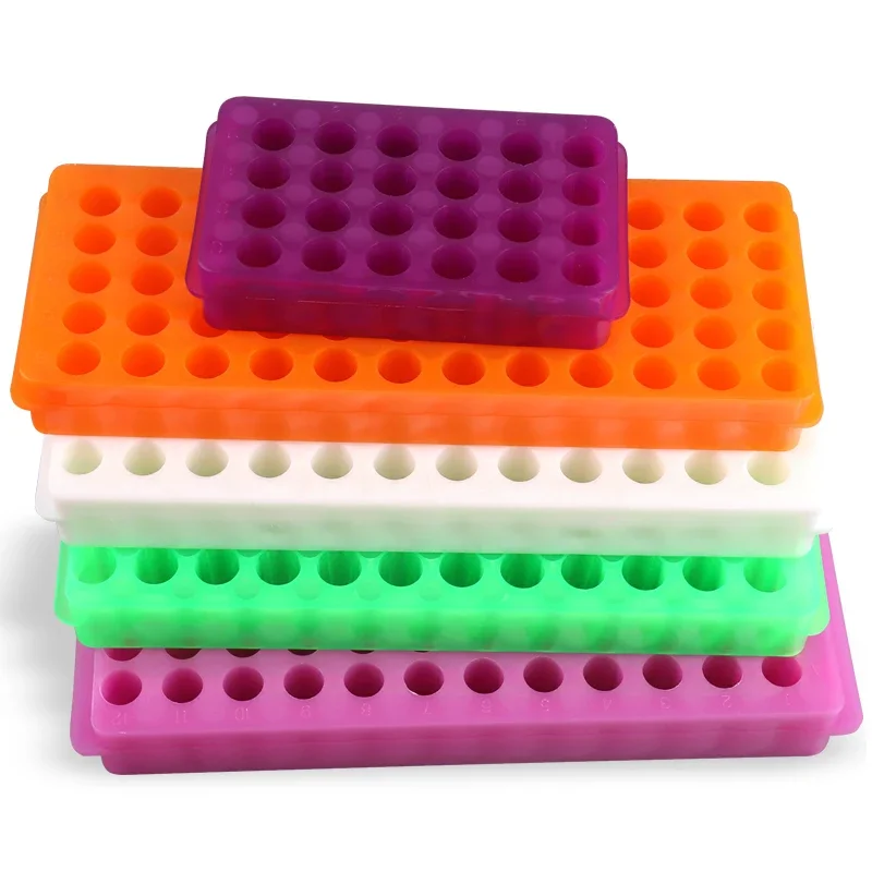 Lab Plastic Centrifuge Tube Rack 1pcs 24/32/60/96holes 0.5ml / 1.5ml / 2ml Double Side Reversible Different Holes plastic centrifuge tube rack