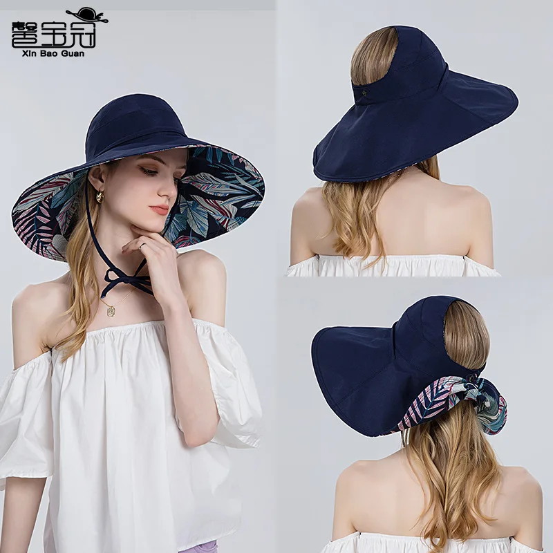 Women Cotton Wide Brim Sun Hats Metal Wired Edge Summer UV Protection UPF  Boho Hat for Beach Hiking Garden Travel Chin Strap - AliExpress