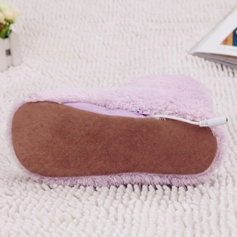 겨울 USB 히터 발 신발 플러시 따뜻한 전기 슬리퍼, 발 가열, 세탁 가능한 전기 신발, 보온 패드, 난방 깔창