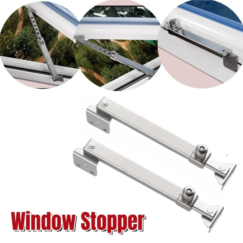 1PCS Telescopic Window Stopper Aluminum Alloy Angle Controller Adjustable Window Windproof Design Practical Accessories