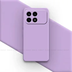 Poco F8 Pro Shockproof Liquid Silicone Case - Original Soft Cover for Poco F8 Ultra (Grass Purple)
