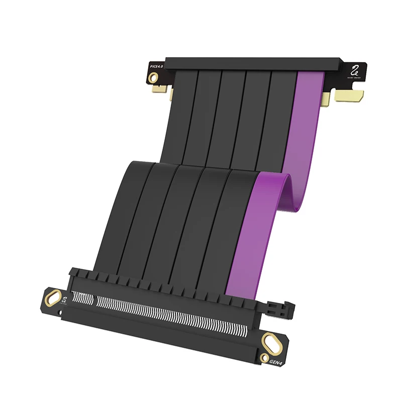 כבל Riser x16 דו-הפוך Shiny Snake 185mm עבור S300/S300Pro/S400/S450, PCI-e 3.0/4.0/5.0