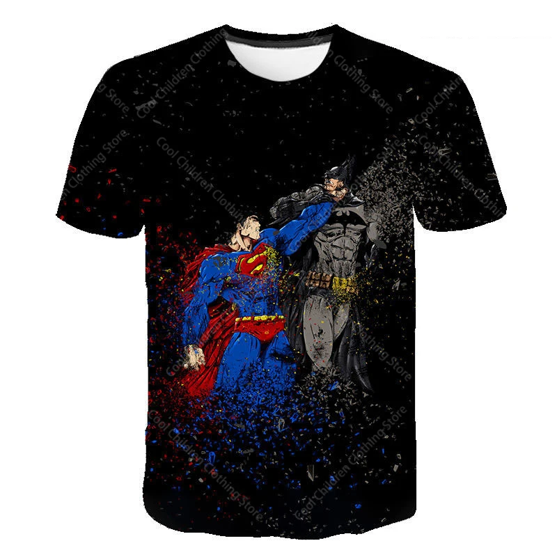Batman Superman Tee Shirt Superman Enfant Summer New Marvel Heroes