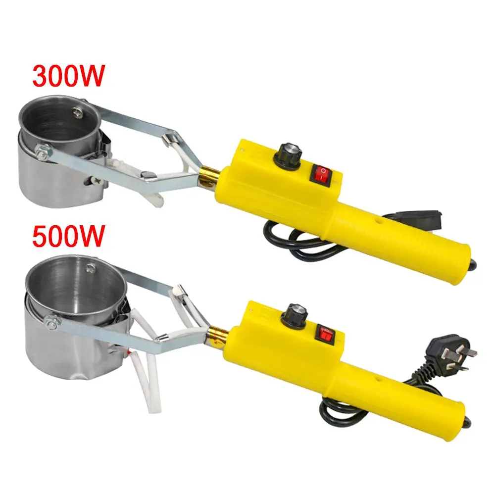220V 500W 휴대용 미니 납땜 냄비 주석 용해로 온도 조절 휴대용 무연 납땜 제거 욕조 100 450 섭씨