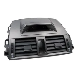 Center Dash A/C Outlet Air Vent Panel with Clock Manual wave wheel Replacement for Toyota Corolla 2009-2013