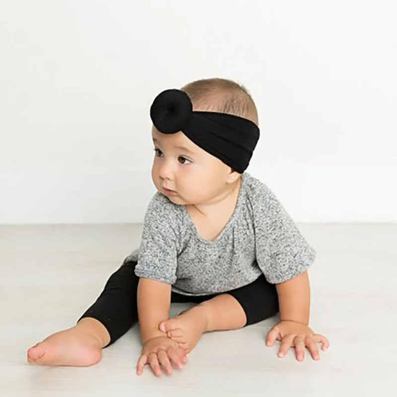 3Pcs Baby Girl Bowknot Elastic Headbands Holiday Party Hair Band Headwear Accessories