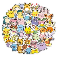 10/30/50/100pcs Cute Anime Pokemon Pikachu Gengar Stickers Kawaii Cartoon Kids Sticker Toy Phone Notebook Laptop Graffiti Decals 1