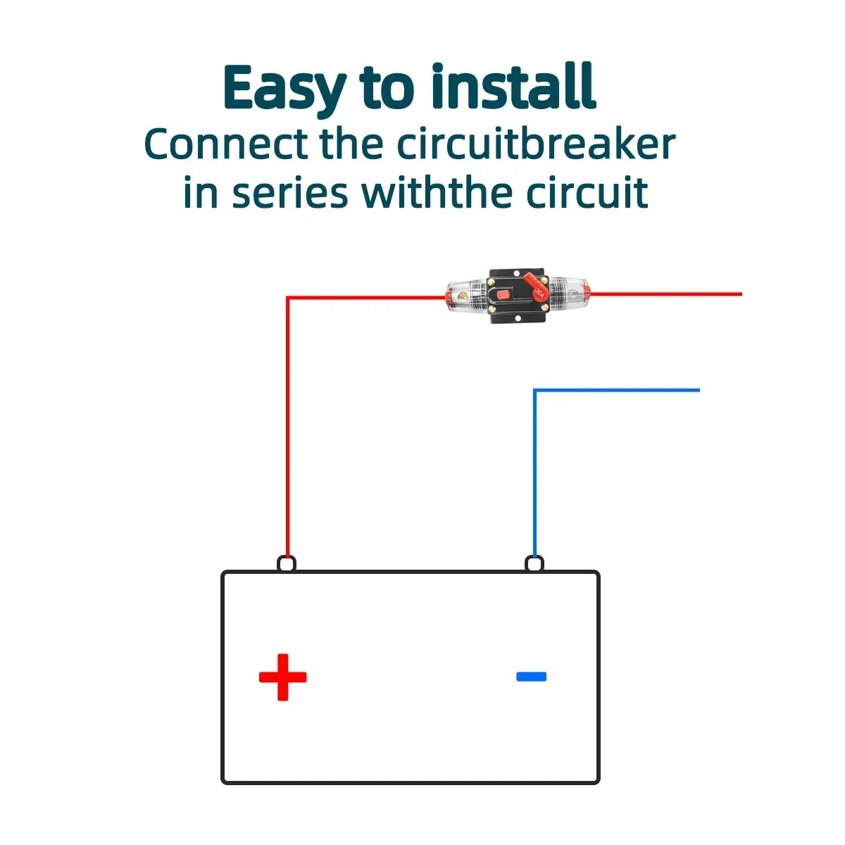12V 24V 20A to 150A Car Boat Self-recovery Resettable Circuit Breaker Truck Resettable Fuse Short Waterproof Protection Fuse circuit breaker resettable fuse