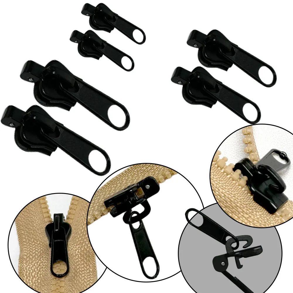 Zipper Head Universal Kit 6pcs zipper repair kit,zipper heads
