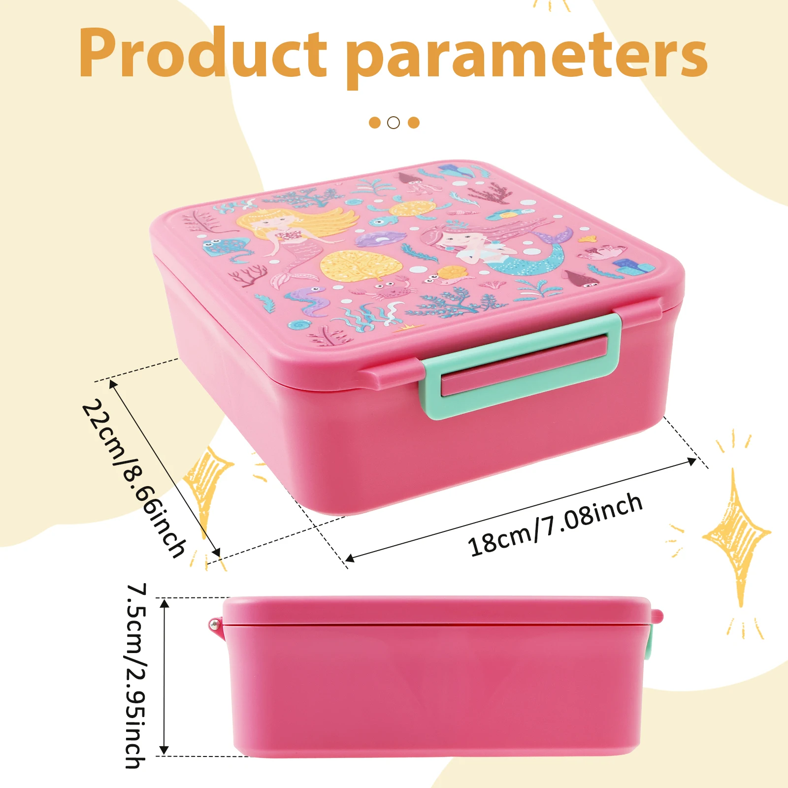 Large 1700ml Portable Sealed Lunch Box with Utensils and Soup Bowl - Ideal for Office, School, and On-the-Go Meals