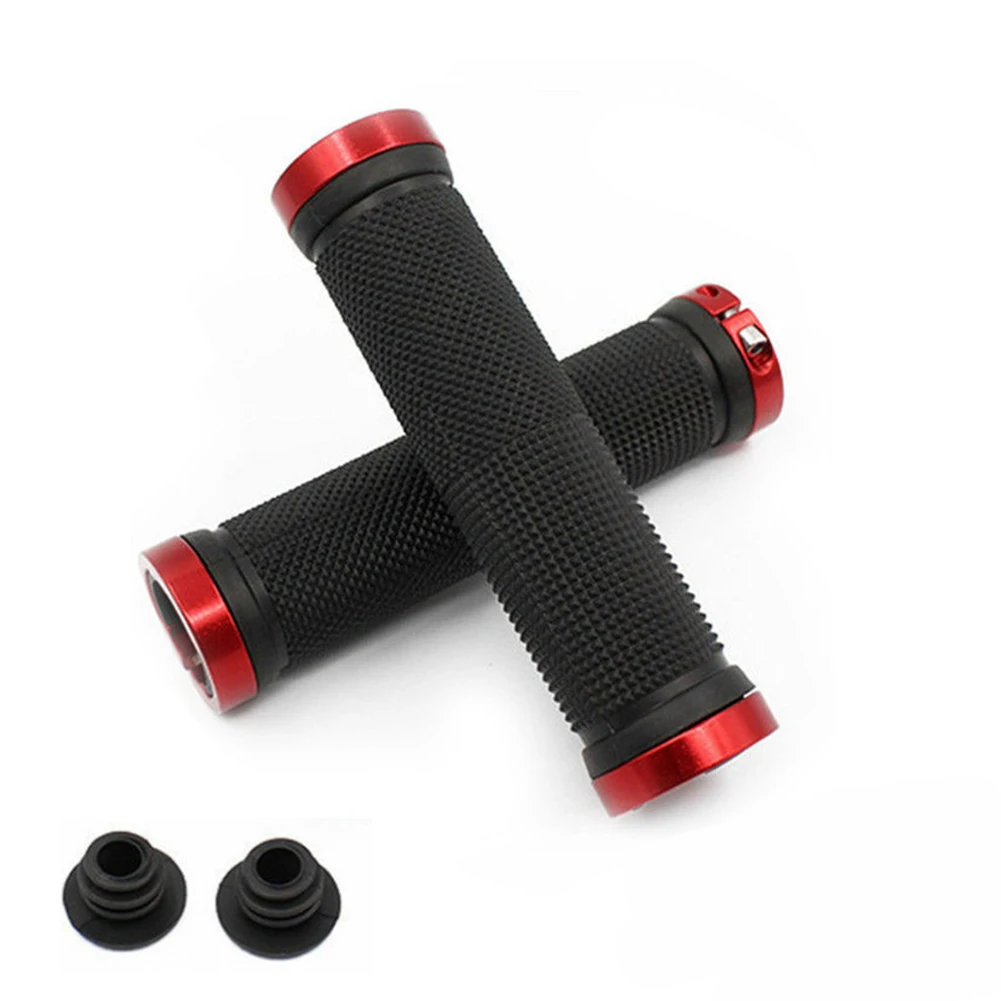 Bicycle Handlebar Grips Bike Grip Bicycle Handle MTB Outdoor Rubber 1Pair 33.5mm Accessories Bicycle Bike Bilateral Cycling