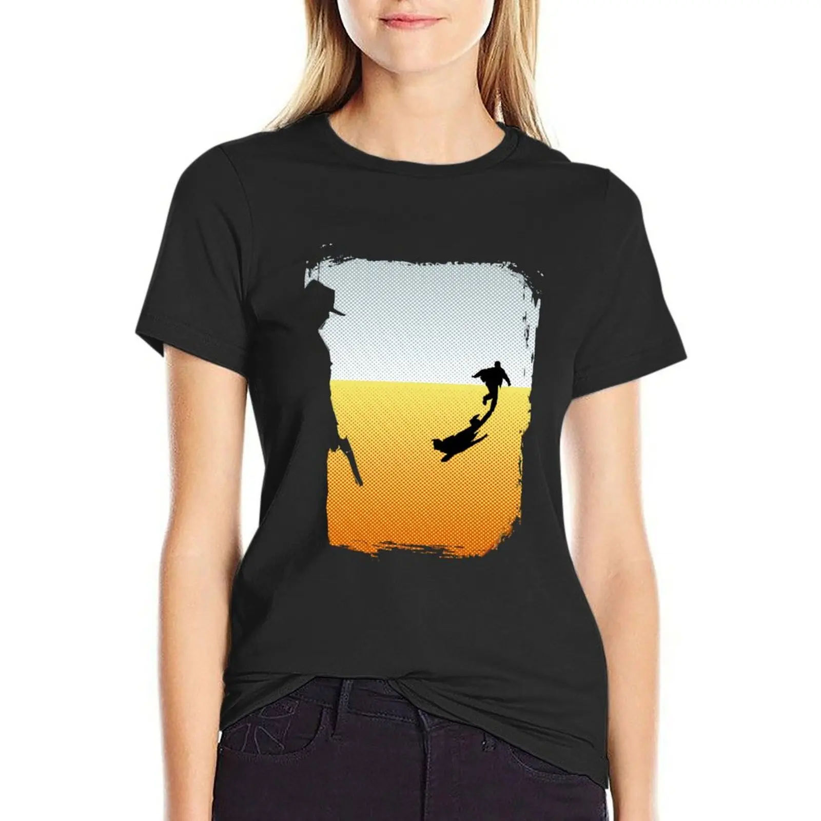 

...and The Gunslinger Followed Gift Halloween T-shirt hippie clothes graphics Short sleeve tee Women t-shirts