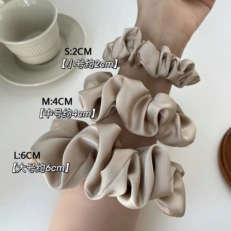 Oversize-Satin-Scrunchies-Elastic-Hair-Ties-Women-Girls-Big-Silk-Hair ...