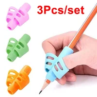 3pcs Children Writing Pencil Pen Holder Kids Learning Practise Silicone Pen Aid Grip Posture Correction Device for Students 1