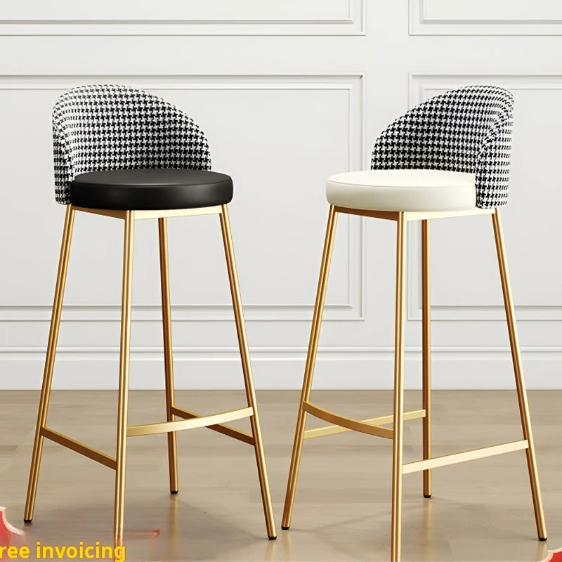 

Роскошный барный стул INS, современный высокий стул, домашний барный стул со спинкой, кожаный стул, кухонная мебель, дизайнерские столешницы, рабочие стулья