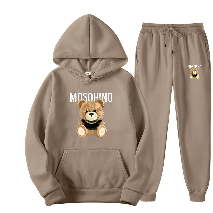 New Autumn Winter Woman Tracksuit Hoodies+Sweatpants 2-Piece Fashion Causal Jogging sweatshirt Clothes Pullover Fleece Pant Sets