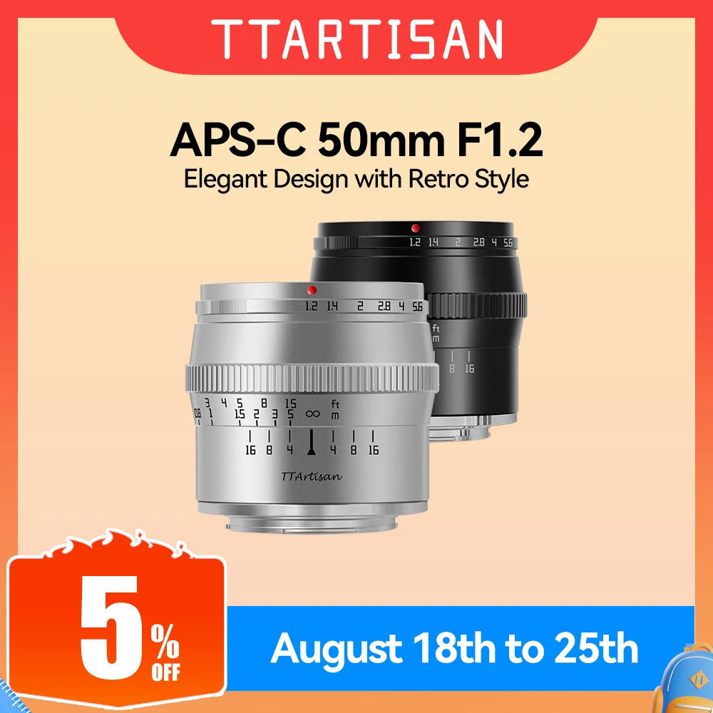 50mm F1.2 Large Aperture Portrait Camera Lens for Sony E Mount FUJIfilm X Canon M Nikon Z Panasonic Olympus M43 camera lens