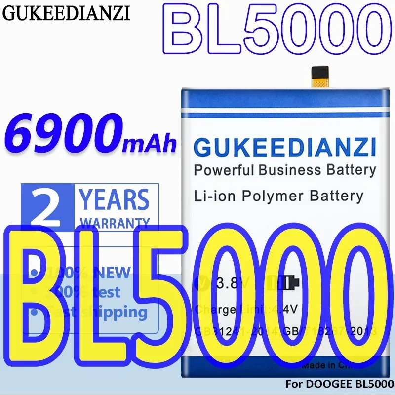 

High Capacity GUKEEDIANZI Battery 6900mAh For DOOGEE BL5000