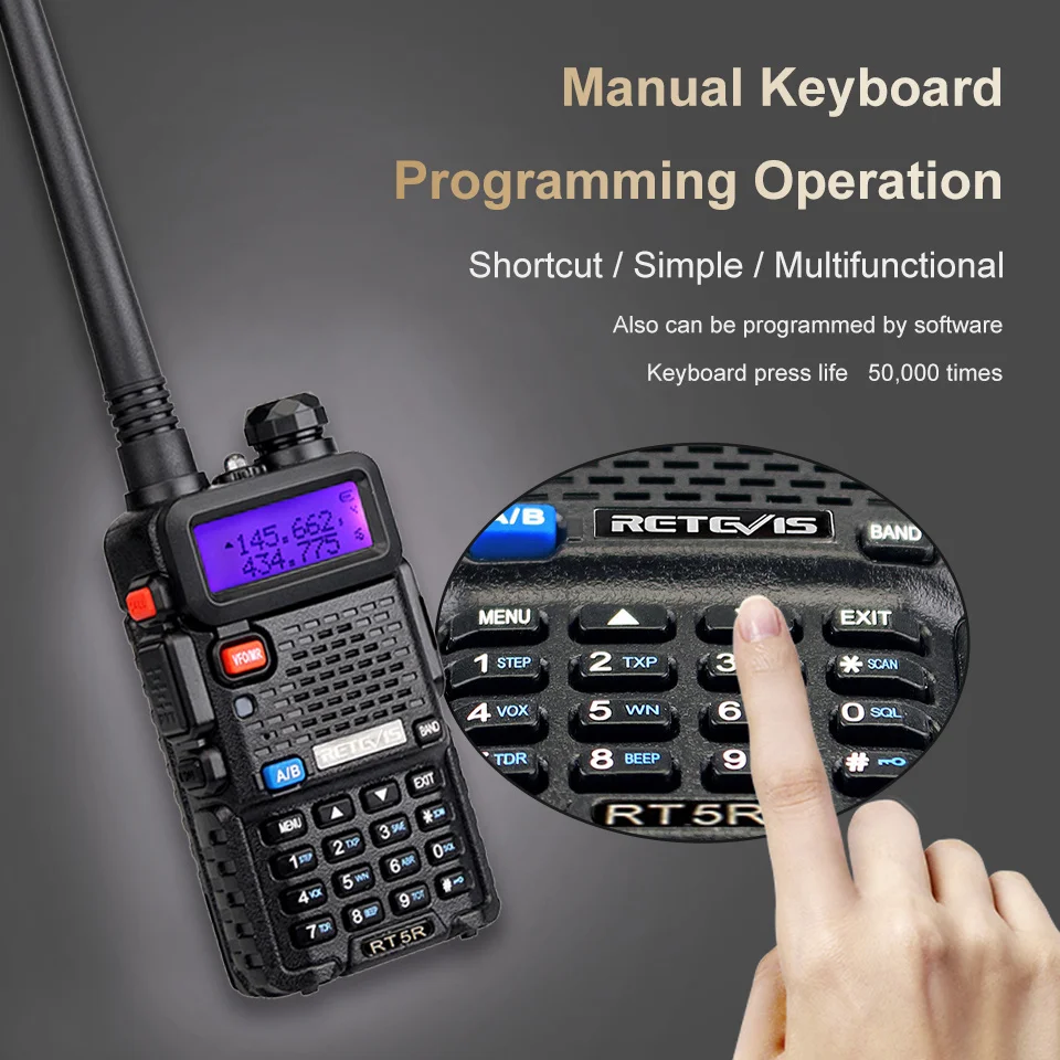 Radio Communicator Walkie Talkie Rt5r Walkie Talkie Usb Vhf Uhf Dual  Band Ham Aliexpress