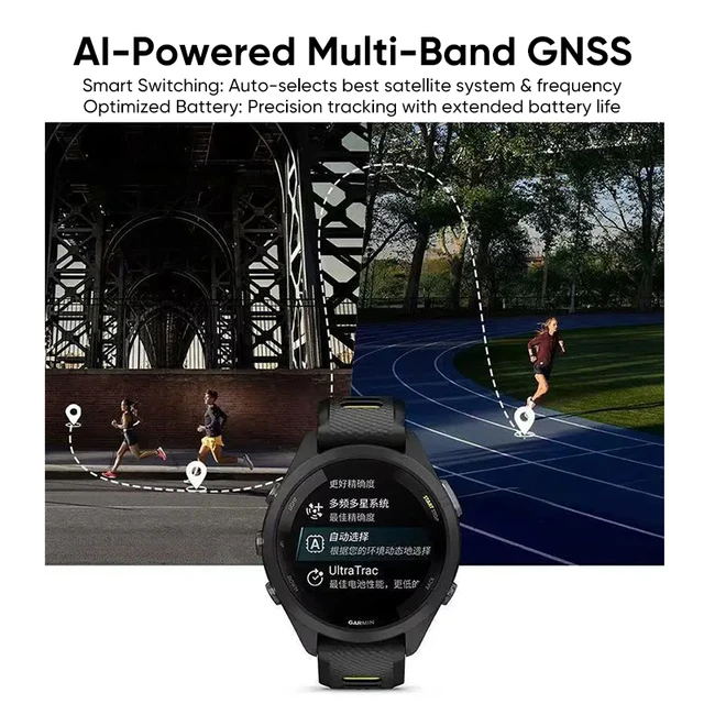 Garmin Forerunner 265 GPS 46mm Smartwatch 1.3" AMOLED Touchscreen Display Heart Rate Monitoring Training Metric Message Notice - Image 3