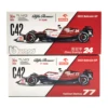 Bburago 1:43 2022 F1 Alfa Romeo Racing Team C42 #24 Guanyu Zhou #77 Valtteri Bottas Alloy Car Die Cast Car Model Toy Collection 6